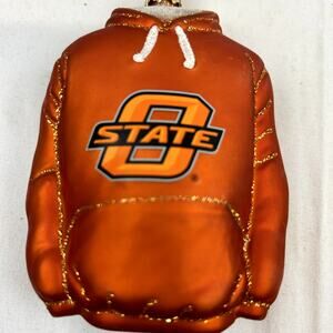 Oklahoma State Hoodie Ornament Christmas holiday sports Schooners orange